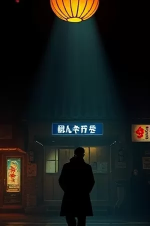 雪夜小镇街道主推封面，屋檐与路灯落在同一条长街