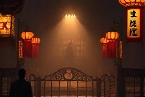 海雾信号悬疑剧封面，海面上升起的雾与灯塔剪影