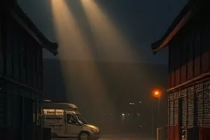 长夜便利店治愈剧封面，凌晨亮着的货架与收银台